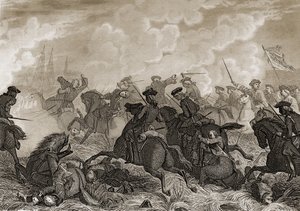 1710年のヴィラヴィチョーザの戦い 作： Spanish School